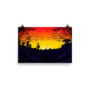 Southwest Sunset, Print